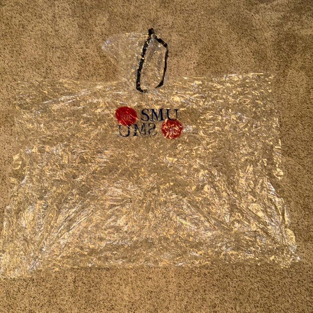 Southern Methodist University rain poncho